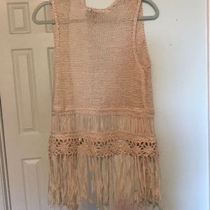 Full Tilt Jackets & Coats - Crochet Fringe Vest from Full Tilt Full Tilt Jackets & Coats - Crochet Fringe Vest from Full Tilt